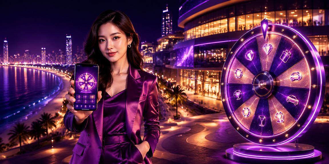 Ánh đèn neon rực rỡ tại Nha Trang phản chiếu trên bàn roulette – trải nghiệm casino trực tuyến an toàn với 491